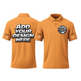 Custom Company Printed Polo Shirt with Brand Logo for Company Team Work Golf Events