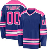 Custom Team Style Custom Hockey Shirt for Team Captains with Player Name Number Team Logo for Game Day and Gifts