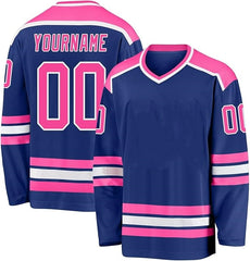 Custom Team Style Custom Hockey Shirt for Team Captains with Player Name Number Team Logo for Game Day and Gifts
