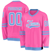 Personalized Hockey Jersey with Full Custom Design Game Day Shirt with Custom Chest Logo Back Name Number and Sleeve Patch