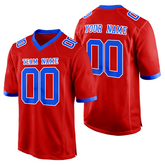 Personalized Football Jersey with Shoulder Number Stitched Printed Team Logo