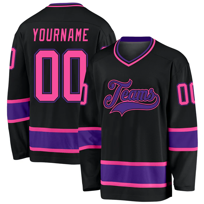 Custom Hockey Game Jersey for Holiday Gift with Stitched Printed Name Number Logo for Team Uniforms