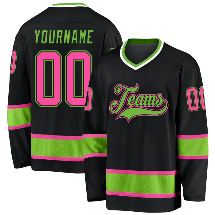 Custom Hockey Team Jersey with Front Team Name and Back Number with Stitched Printed for Teams Players Fans Men Women Youth Kids