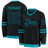 Custom Hockey Game Jersey with Sleeve Number Stitched Printed Custom Design with Stitched Printed Name Number Team Logo for Men Women Youth Kids