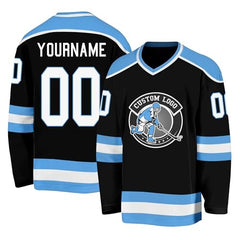 Custom Hockey Uniform with Personalized Team Logo Game Day Shirt with Custom Names Numbers Logos for Rink Events and Team Photos
