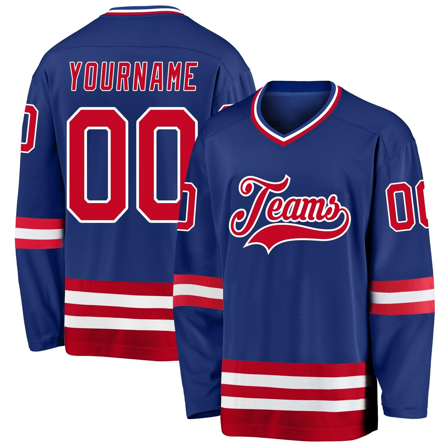 Varsity Custom Hockey Team Uniform Stitched Printed Name Number Logo with Stitched Printed Team Logo Name Number for Hockey Clubs