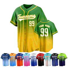 Custom Baseball Team Uniform with Player Name and Number for Softball Teams