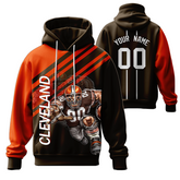 Custom Team Printed Hoodie for Work Uniform with Printed Logo Name Text