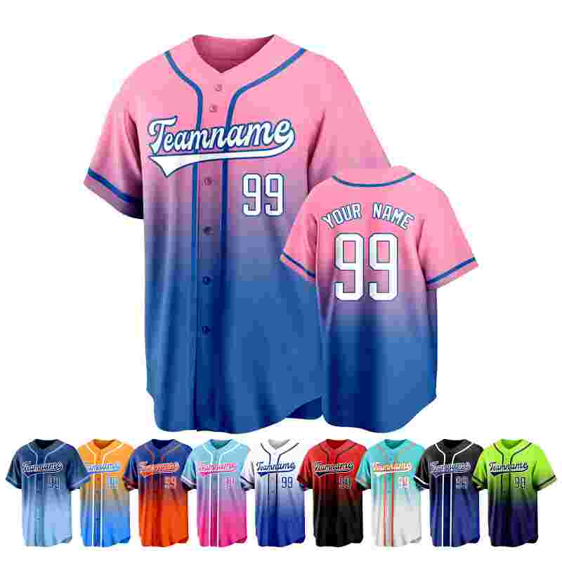 Streetwear Custom Team Baseball Jersey with Custom Name Number