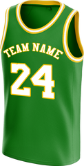 Breathable Personalized Basketball Jersey Embroidered and Printed for School Team Uniform Tops