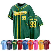 Custom Button Down Baseball Jersey for Men Women Kids