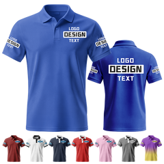 Lightweight Custom Printed Polo Work Uniform Printed Design for Business Team Uniforms