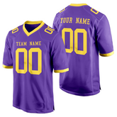 Custom Game Day Football Jersey with Custom Patch Logo Stitched Printed Team