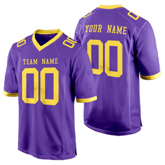 Custom Game Day Football Jersey with Custom Patch Logo Stitched Printed Team