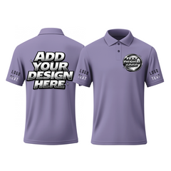 Custom Team Printed Polo Shirt with Custom Text and Logo Printed Design for Men Women Kids