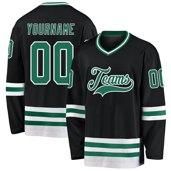 Custom Hockey Fan Jersey Striped Stitched Printed Name Number Logo with Stitched Printed Name Number Team Logo for Men Women Youth Kids