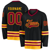 Game Day Custom Hockey Team Uniform for Office Teams with Personalized Team Name Logo Number for Adults and Kids