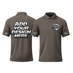 Trade Show Personalized Printed Polo Shirt with Custom Artwork for Staff Uniform