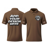 Custom Logo Printed Polo Shirt with Printed Logo Name for Men Women Youth