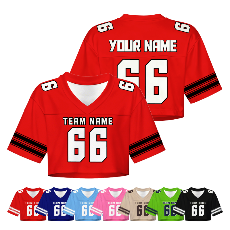 Three Stripe Custom Football Game Jersey Stitched Printed Personalization