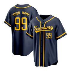 Custom Baseball Uniform with Name and Number Stitched Printed