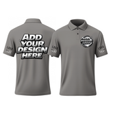 Personalized Team Printed Polo Shirt with Printed Logo Design for Golf Players