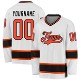 Performance Style Custom Hockey Jersey Stitched Printed Name Number Logo with Stitched Printed Name Number Team Logo for Men Women Youth Kids