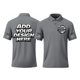 Custom Printed Logo Polo Uniform with Printed Logo Name for Men Women Youth