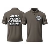 Personalized Printed Polo Shirt with Printed Logo Name for Men Women Youth