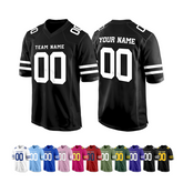Stitched Printed Name Number Logo Custom Youth Football Jersey for Group Outfit