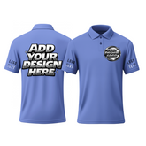 Custom Printed Logo Polo Uniform with Employee Name and Logo for Golf Players
