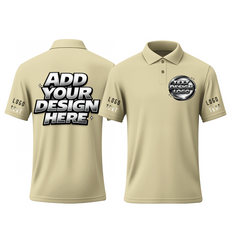 Personalized Printed Polo Shirt with Custom Text and Logo for Company Team Work Golf Events