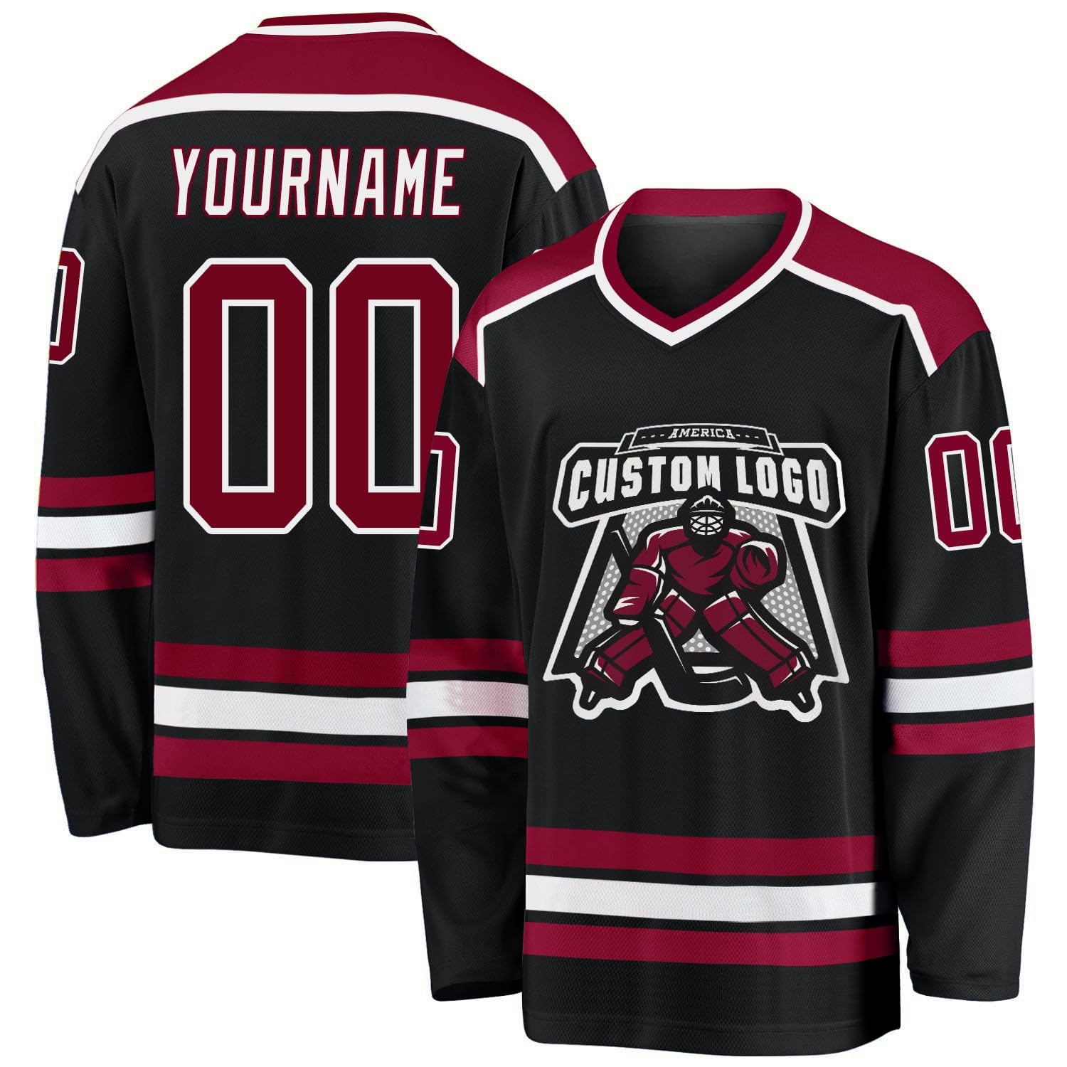 Personalized Hockey Jersey for Season Opener with Custom Front Back Sleeve Details for Ice Hockey Teams