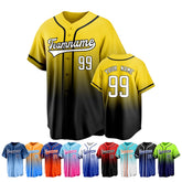 Personalized Baseball Jersey Sporty Stitched Printed Team Logo