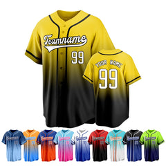 Personalized Baseball Jersey Sporty Stitched Printed Team Logo