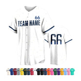 Slim Fit Custom Baseball Team Jersey with Name Number and Logo