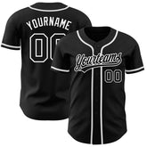 Custom Button Down Baseball Jersey with Player Name and Number