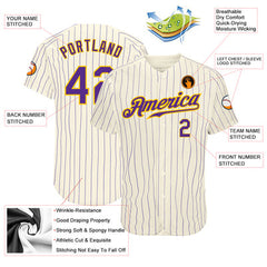 Custom Team Baseball Jersey with Custom Text and Number Embroidered Team Logo