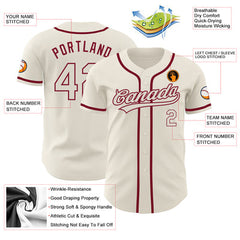 Custom Baseball Shirt with Team Name and Logo Stitched Printed Name Number