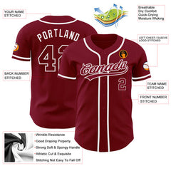 Custom Baseball Jersey Shirt Embroidered Name Number
