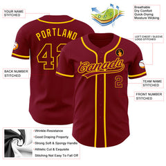 Custom Baseball Team Uniform with Personalized Team Logo