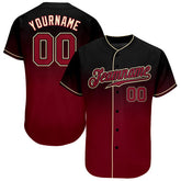 Custom Button Down Baseball Jersey Embroidered Team Logo