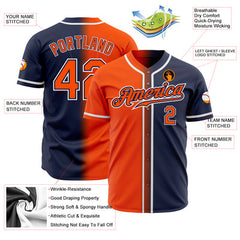 Custom Button Down Baseball Jersey Embroidered Team Logo
