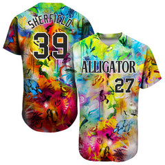 Personalized Style Custom Button Down Baseball Jersey with Personalized Team Logo