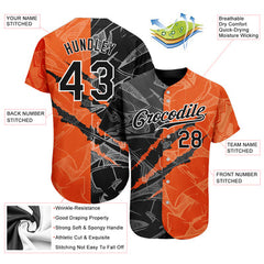 Striped Custom Team Baseball Jersey with Name Number and Logo