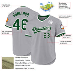 Custom Baseball Shirt with Player Name and Number for College Teams