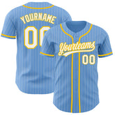 Custom Button Down Baseball Jersey with Player Name and Number Sublimated or Embroidered