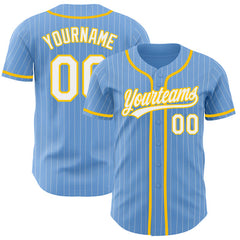 Custom Button Down Baseball Jersey with Player Name and Number Sublimated or Embroidered