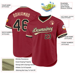 Custom Button Down Baseball Jersey with Custom Names and Numbers for Cheerleaders
