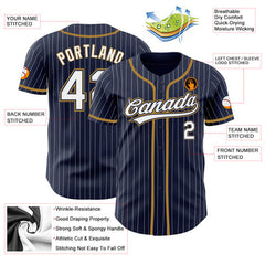 Custom Baseball Team Uniform with Player Name and Number